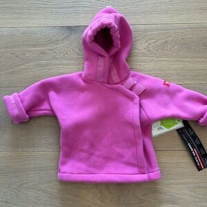 Cozy Pink Fleece Baby Jacket